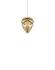 Conia Brass Medium Plug-In Pendant with Black Cord by UMAGE