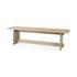 Aida 18H Light Brown Wood Dining Bench by Mercana