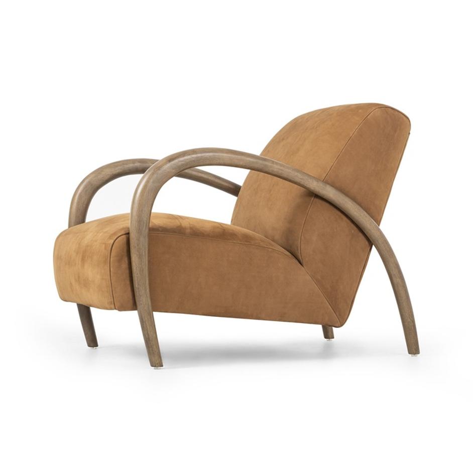 Sandro Chair - Nubuck Cognac by Four Hands