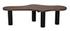 Schulz Dark Walnut Coffee Table with Matte Black Industrial Steel Base by Noir Furniture
