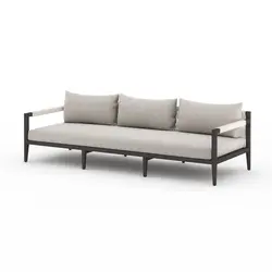 Sherwood Outdoor Sofa 93" in Bronze/Stone by FOUR HANDS