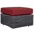 Kindle Outdoor Patio Sunbrella® Ottoman In Canvas Red by Modway Furniture