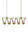 Maximus Gold Chandelier In Washed Gold Leaf by Currey & Company