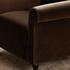 Harmony Accent Chair Dark Brown Faux Mohair by Moes Home