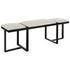 Triple Cloud Modern Upholstered Bench by Uttermost