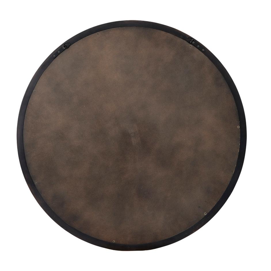  Chandler Round Wall Mirror, Charcoal by Jamie Young