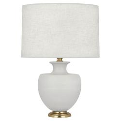 Matte Dove Michael Berman Atlas Table Lamp by Robert Abbey