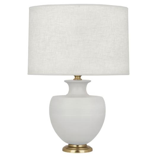 Matte Dove Michael Berman Atlas Table Lamp by Robert Abbey
