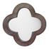 Clover Wood Wall Mirror, Grey Wash by Jamie Young