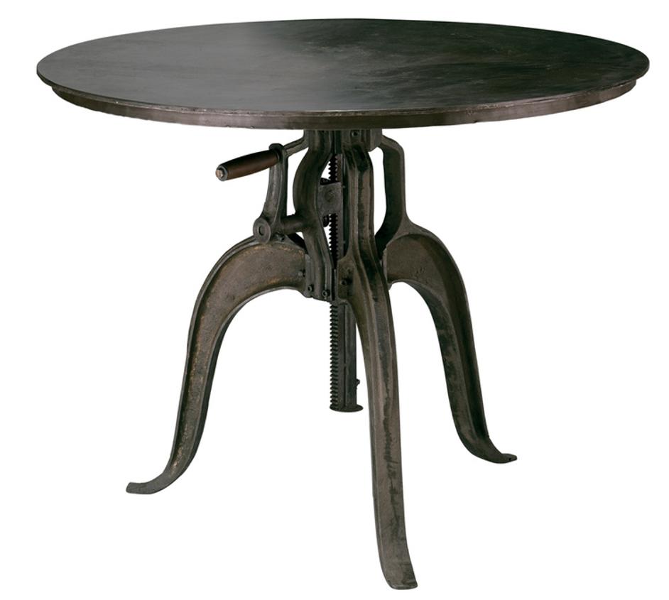 Americana Iron Crank Table, Gun Metal by Jamie Young