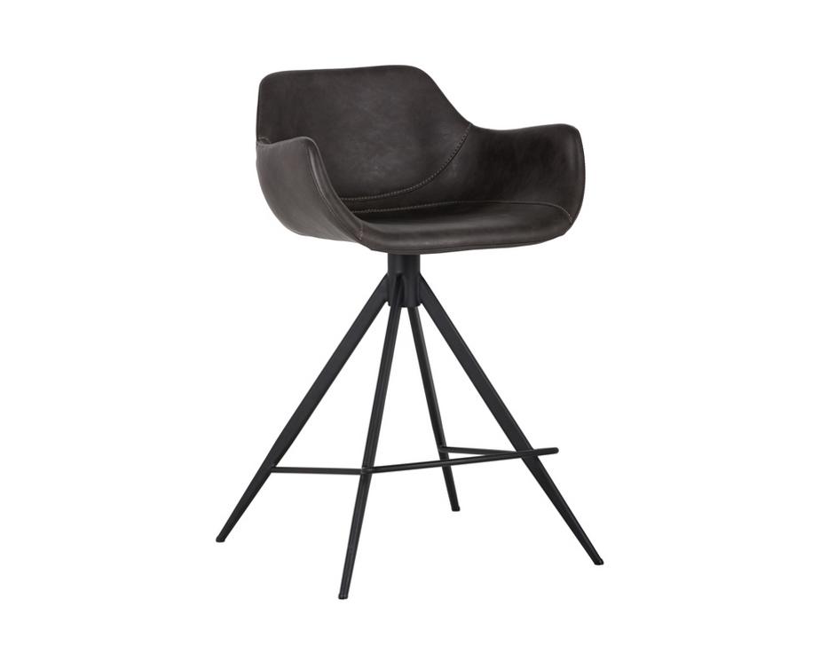 Owen Swivel Counter Stool - Town Grey by Sunpan