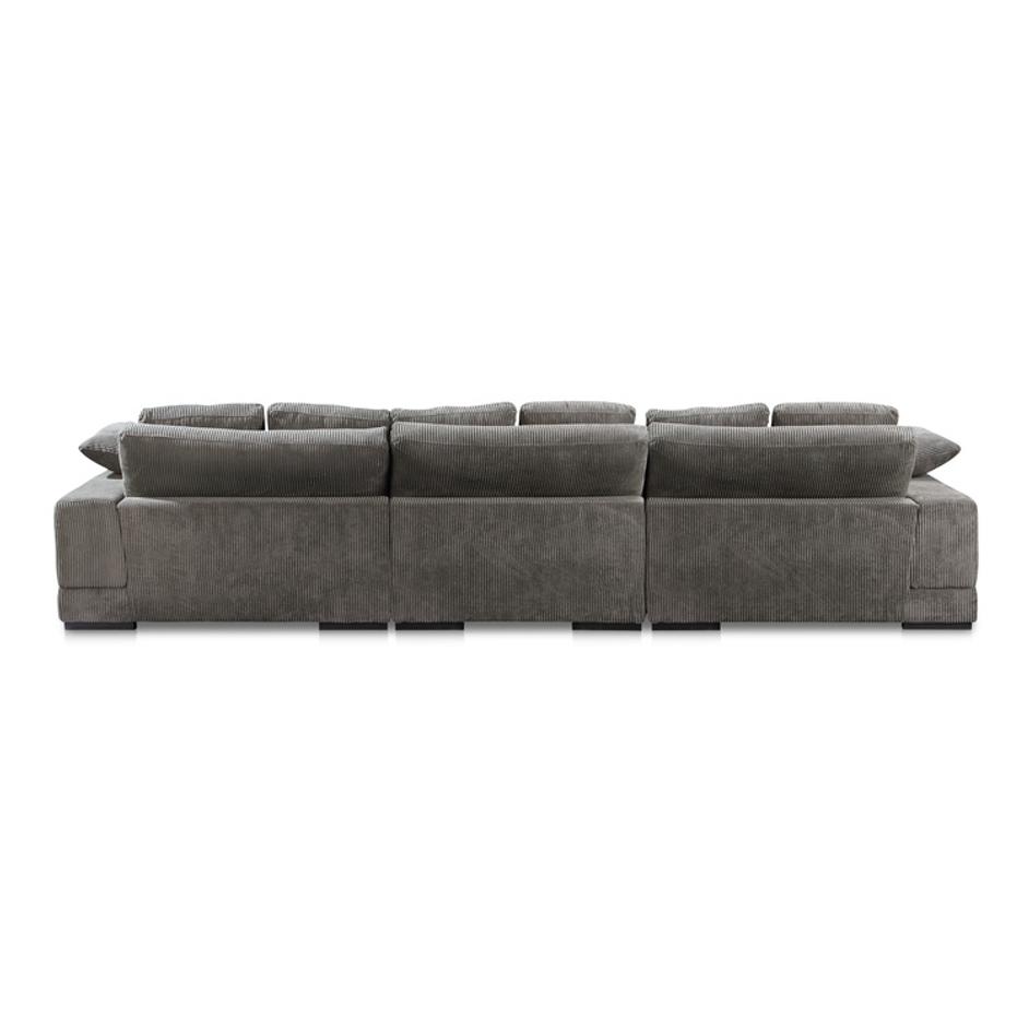 Plunge Large Sectional Charcoal by Moes Home