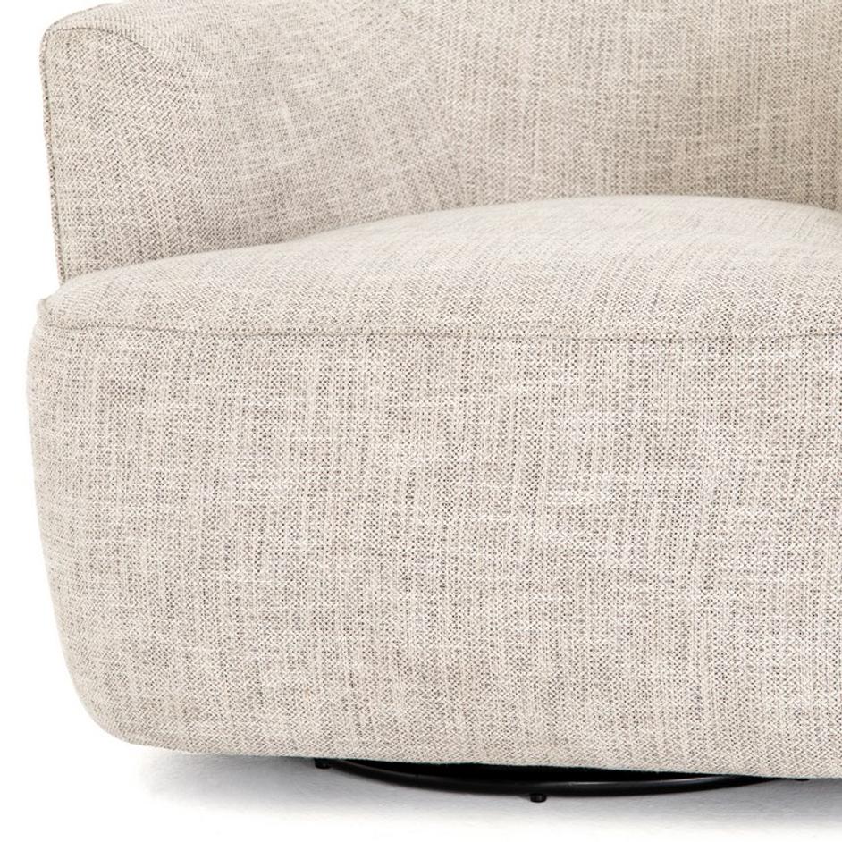 Mila Swivel Chair In Brazos Dove by FOUR HANDS