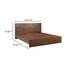 Everett Queen Bed Dark Brown by Moes Home