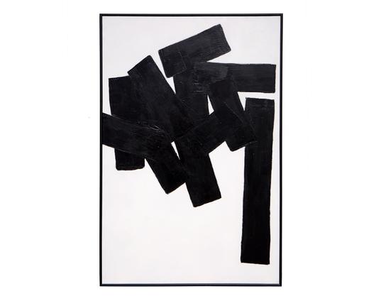 Building Blocks - 48" X 72" - Black Floater Frame by Sunpan