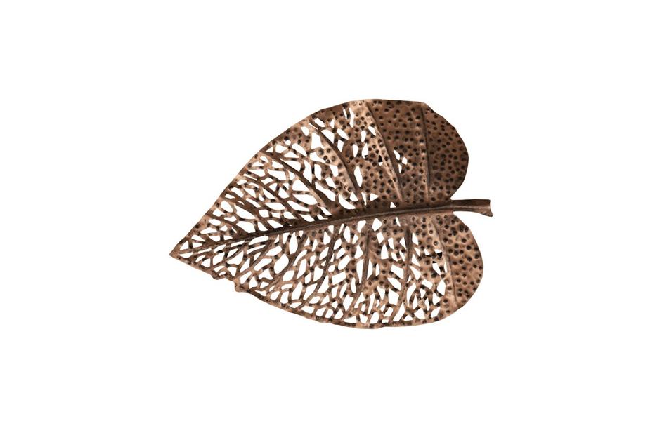 Birch Leaf Wall Art, Copper, XS by PHILLIPS COLLECTION