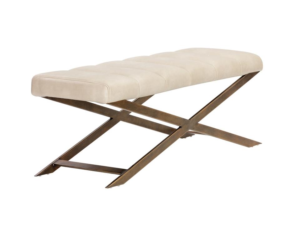 Kammi Bench - Bravo Cream by Sunpan