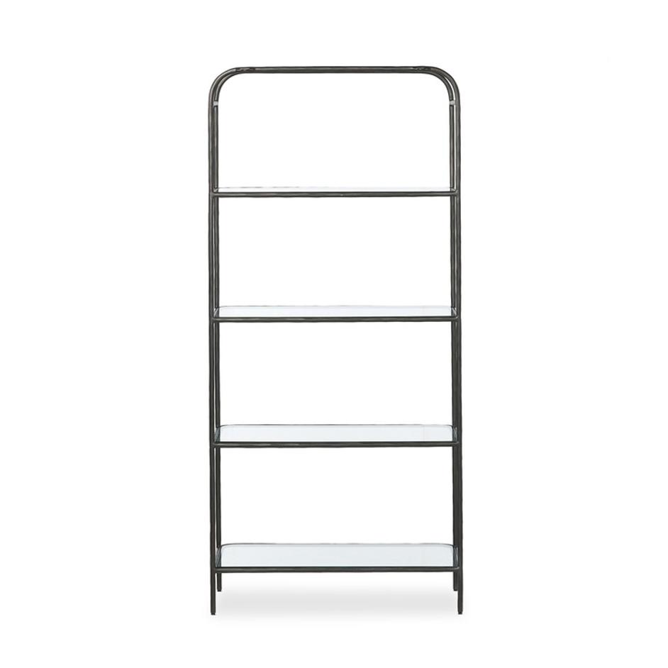 Swinton Bookcase - Hammered Gunmetal by Four Hands