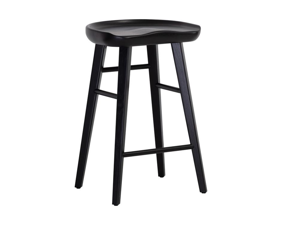 DOMINIC COUNTER STOOL - BLACK by Sunpan