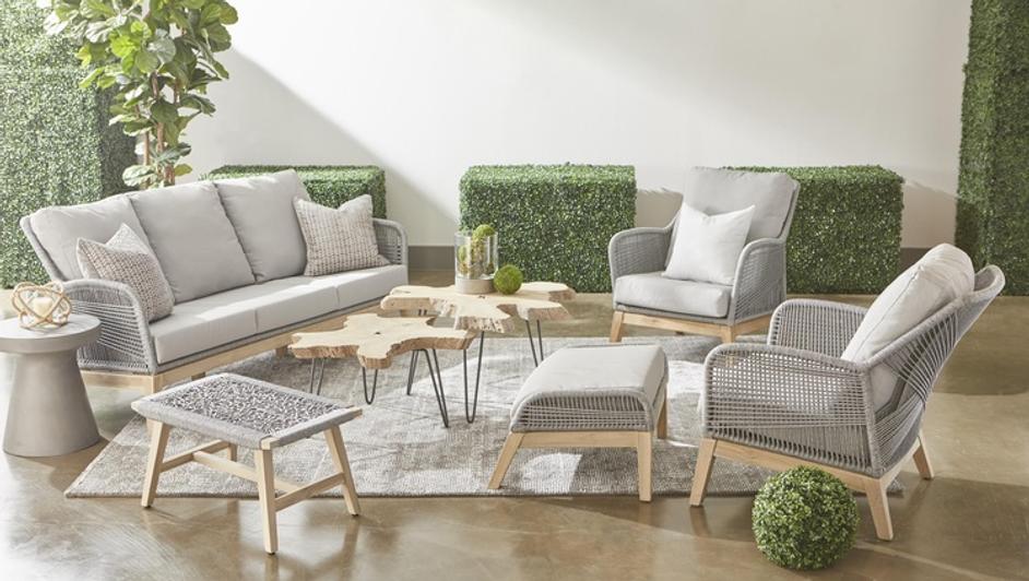 Loom Outdoor Footstool by Essentials For Living