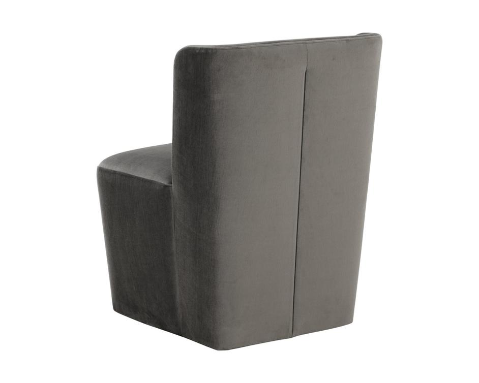 AMITA WHEELED DINING CHAIR - PICCOLO PEBBLE by Sunpan