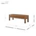 Lucca PU Bench, Vintage Cider by New Pacific Direct