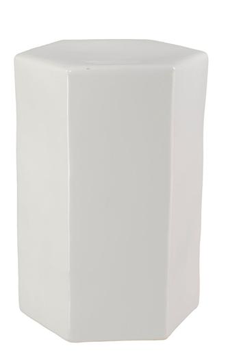 Porto Ceramic Indoor/Outdoor Side Table-Large, White by Jamie Young