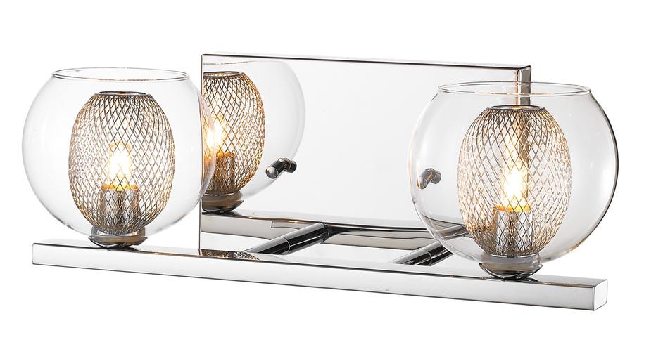 Auge 2 Light Vanity in Chrome  Finish by Z-Lite