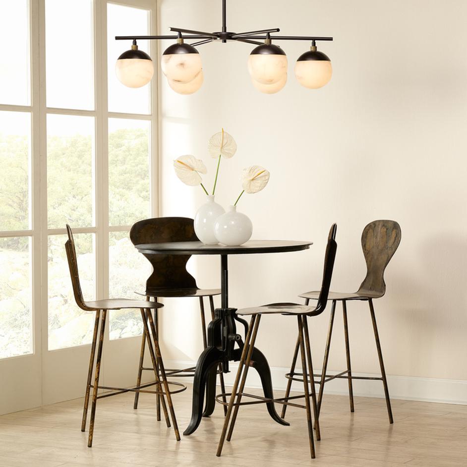 Metro Faux Alabaster 6-Light Chandelier by Jamie Young