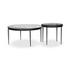 Yoko Nesting Tables - Clear Cast Glass by Four Hands