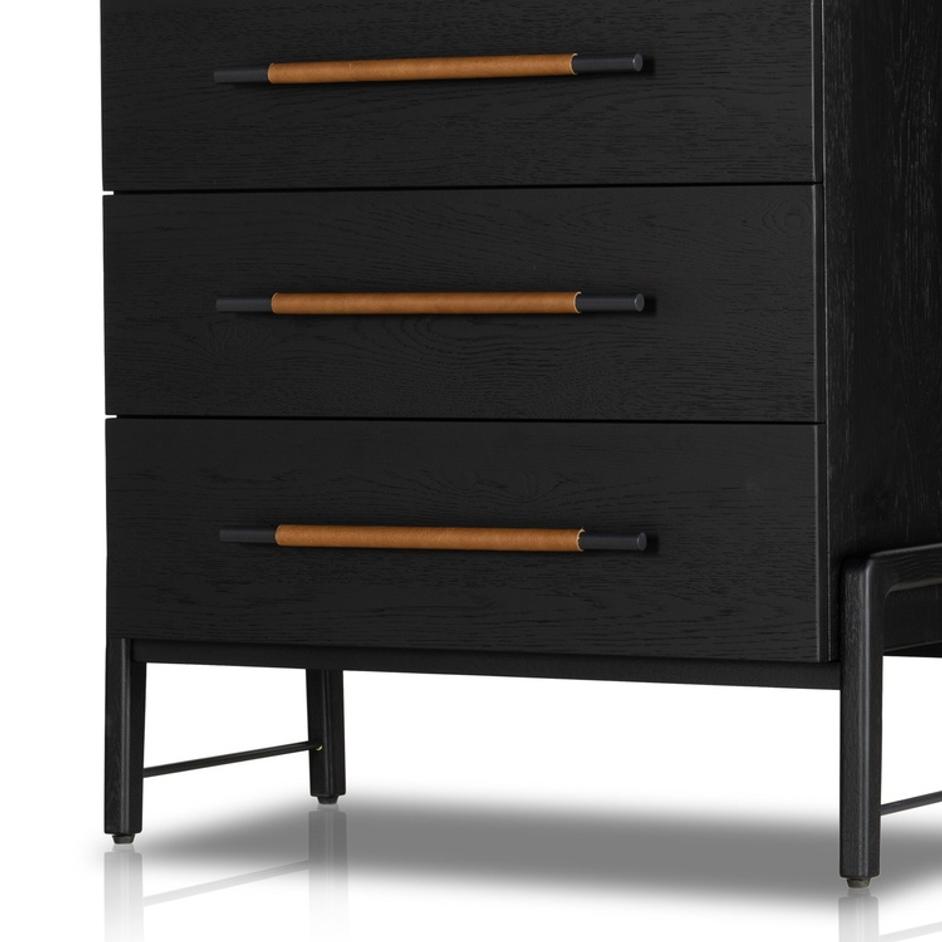 Rosedale 3 Drawer Dresser - Ebony Oak Veneer by Four Hands