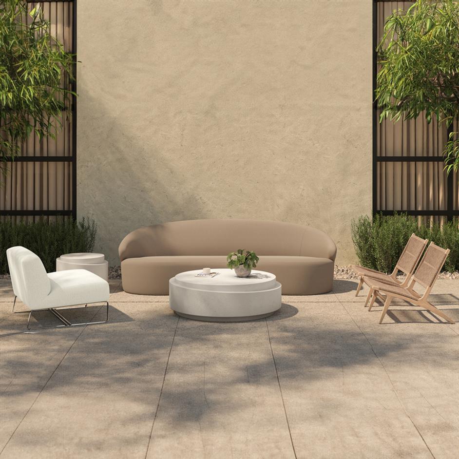 Cosmo Outdoor Coffee Table Off White by Moes Home