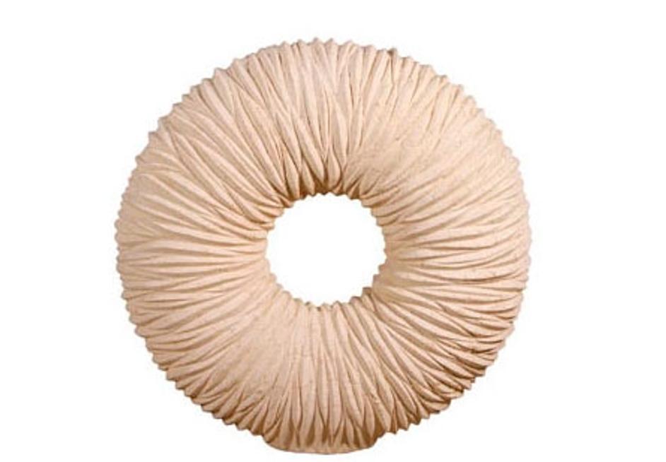 Waves Circle Vase, Large, Sandstone Natural by PHILLIPS COLLECTION