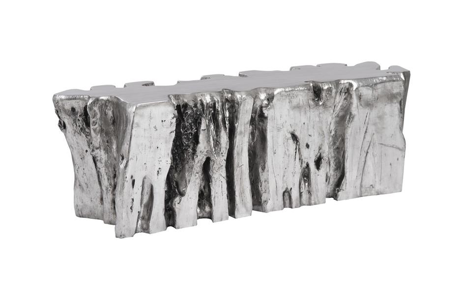 Freeform Root Bench, Silver Leaf by PHILLIPS COLLECTION