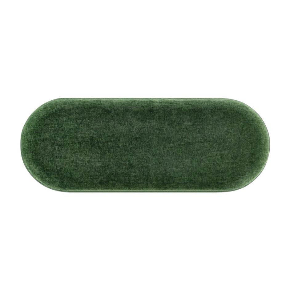 Ayleen Chenille Storage Bench, Seneca Green  by New Pacific Direct