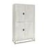 Adina Mango Wood Tall Cabinet White Washed by Classic Home