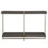 Taja Modern Brass / Wood Console Table by Uttermost