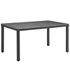 Cove 59" Outdoor Patio Dining Table In Chocolate by Modway Furniture