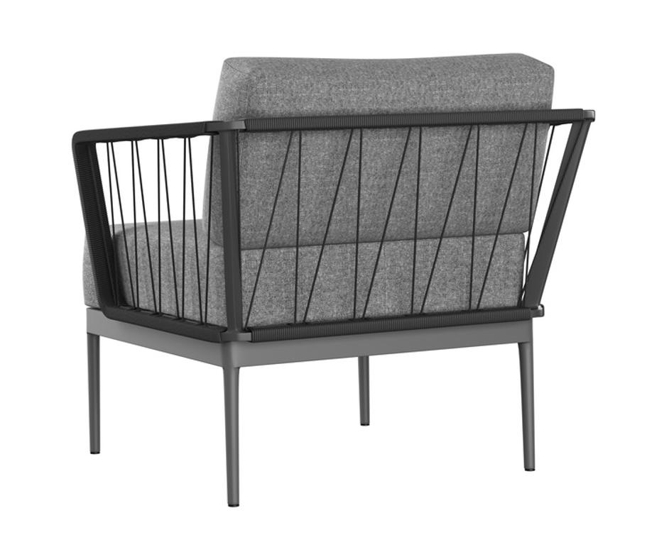 CATANIA ARMCHAIR - DARK GREY - COPACABANA GREY by Sunpan