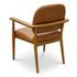 Norrie Dining Chair Brown Leather by Moes Home