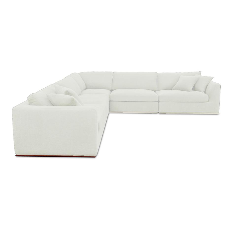 Rue Classic L Modular Sectional Off White by Moes Home