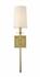 Camila 1 Light Wall Sconce in Rubbed Brass Finish by Z-Lite