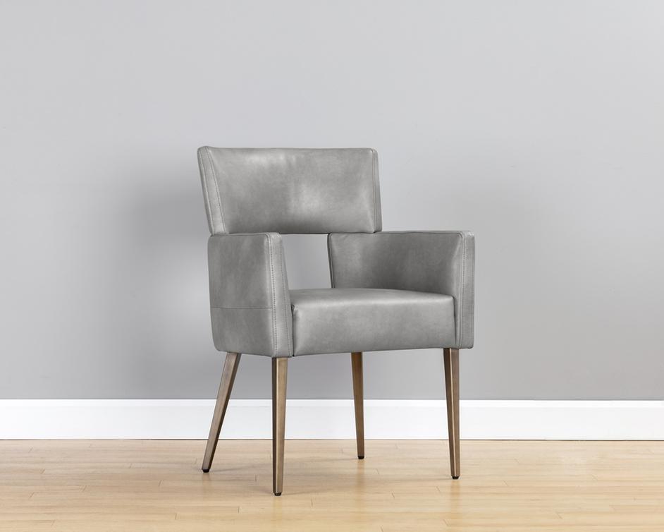 Amerie Dining Armchair - Bravo Metal by Sunpan
