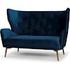 KLARA DOUBLE SEAT SOFA IN MIDNIGHT BLUE FABRIC SEAT by Nuevo Living