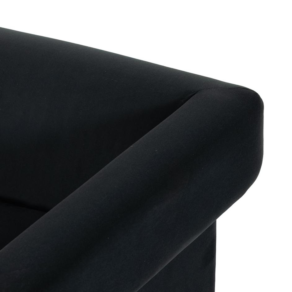 Cairo Chair In Modern Velvet Smoke by FOUR HANDS