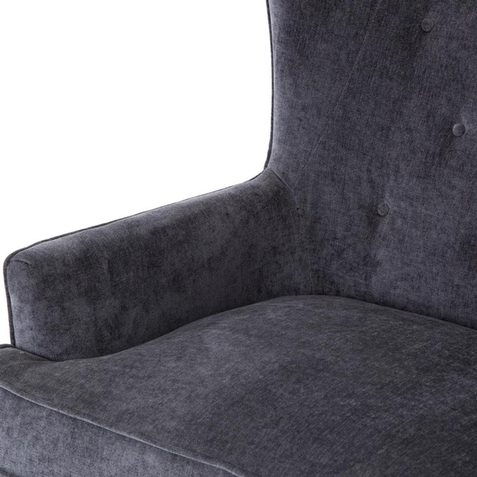 Clermont Chair-Soft Charcoal Grey by FOUR HANDS