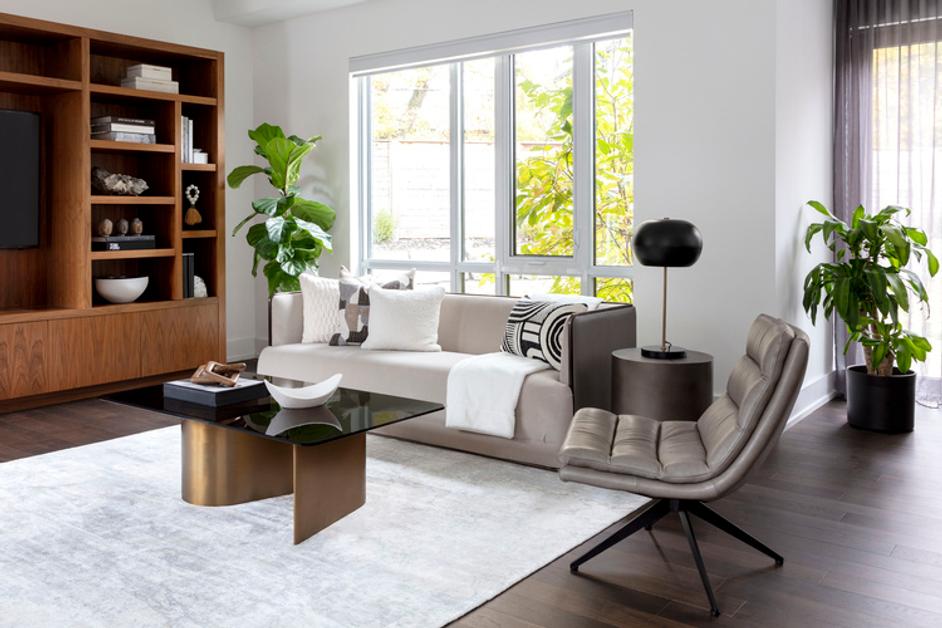 BERNABY END TABLE - GUNMETAL by Sunpan