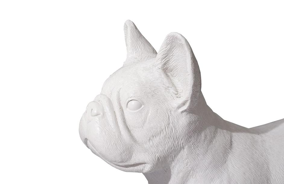 French Bulldog, Gel Coat White by PHILLIPS COLLECTION