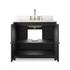 Millie Single Vanity - Satin Drifted Black Veneer by Four Hands