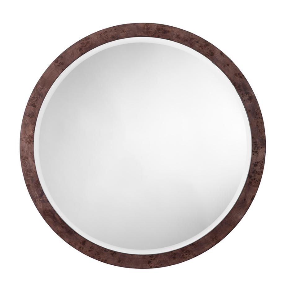  Chandler Round Wall Mirror, Charcoal by Jamie Young
